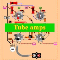 Electronic tube amplifier circuit diagram