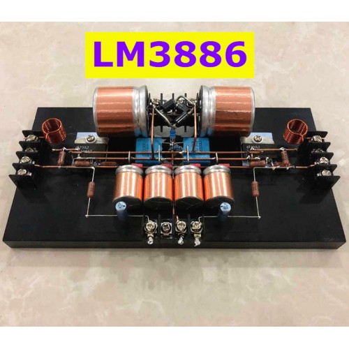 JUULASEN LM3886 Stereo HIFI Audio Scaffold Overhead Circuit Power Amplifier Finished Board 65Wx2 Clear Sound Ultra-low Distortion