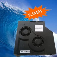 JUULASEN 9.5mm Laptops Notebook Optical CD ROM Drive Modified Cooling Down SATA Quiet Adjustable Speed Turbo Fans Radiator