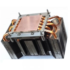 JUULASEN 950g Computer CPU Pure Copper 11 Heat Pipe Passive Fanless Radiator Cooling Aluminum Fins 1700 1150 1200 i5 i7 i9 12400